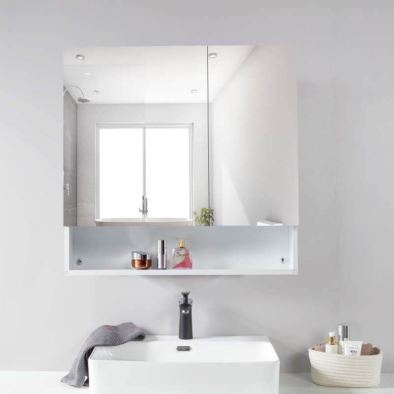 浴室镜柜铝合金镜箱卫生间置物架厕所镜面柜收纳镜子柜洗手间镜