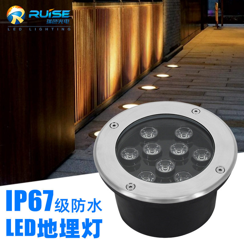LED户外防水庭院地埋灯RGB
