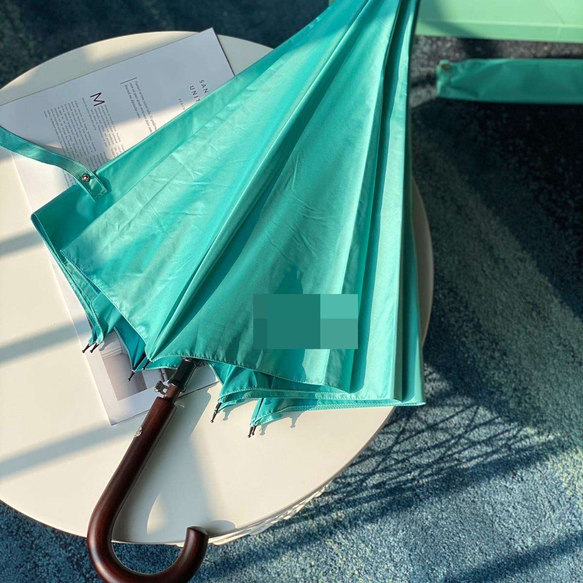 长柄雨伞晴雨两用轻奢直杆伞大号双人抗风弯手柄高颜值法式晴雨伞