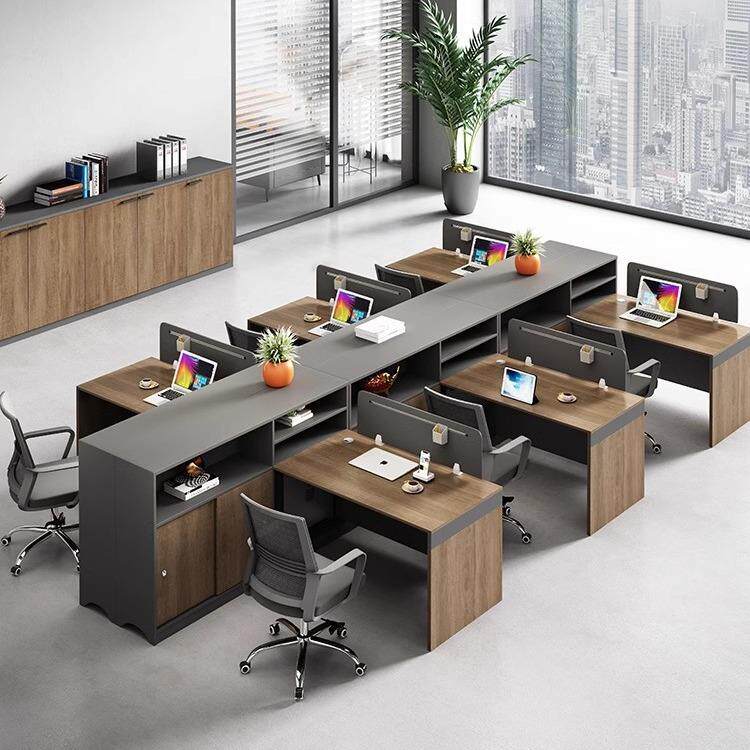 办公室办公桌子简约现代公司职员工位4人电脑桌子职员桌2人工作桌