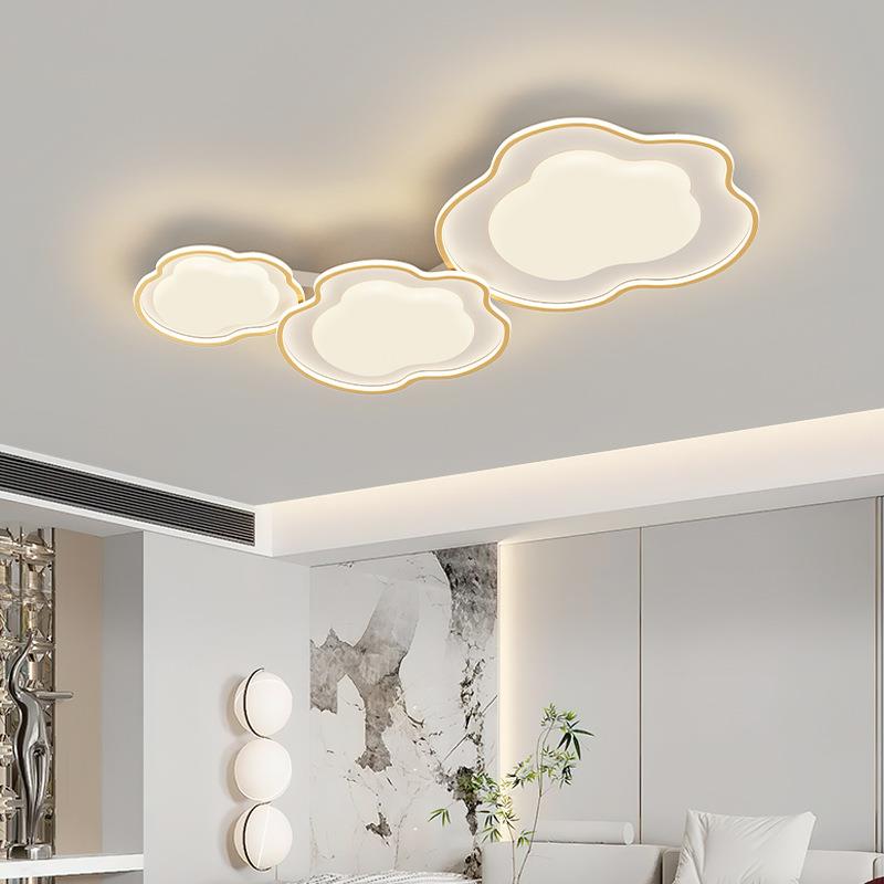 全铜简约现代客厅灯护眼吸顶灯奶油风卧室鹅卵石极简灯餐厅吊灯