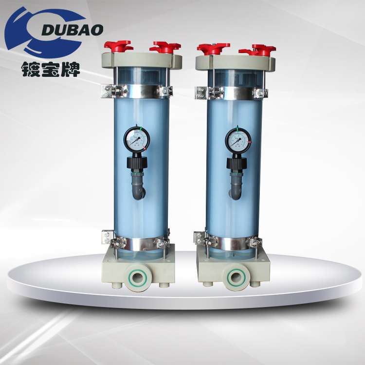 蚀刻高压3芯过滤桶耐酸碱防腐蚀过滤器非标 PVC透明过滤器