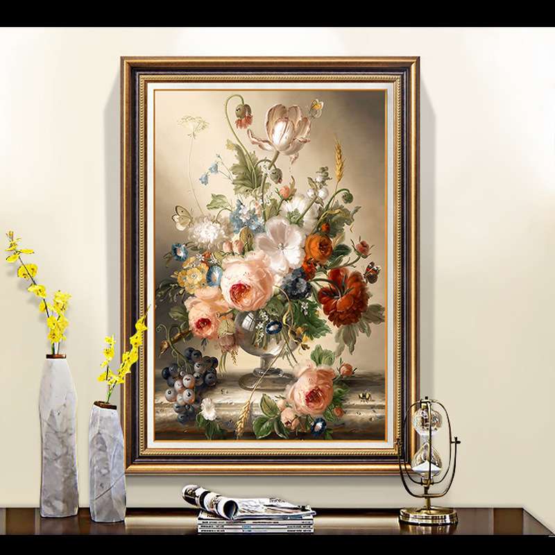家居装饰品壁画吉祥树幸福发财树欧式抽象花卉风景装饰画油画图片