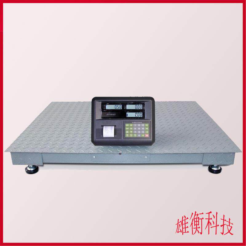 耀华A23P带小票打印功能电子地磅3吨针式打印小票平台称重地磅