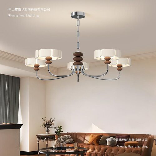 客厅吊灯2025新款中古风简约