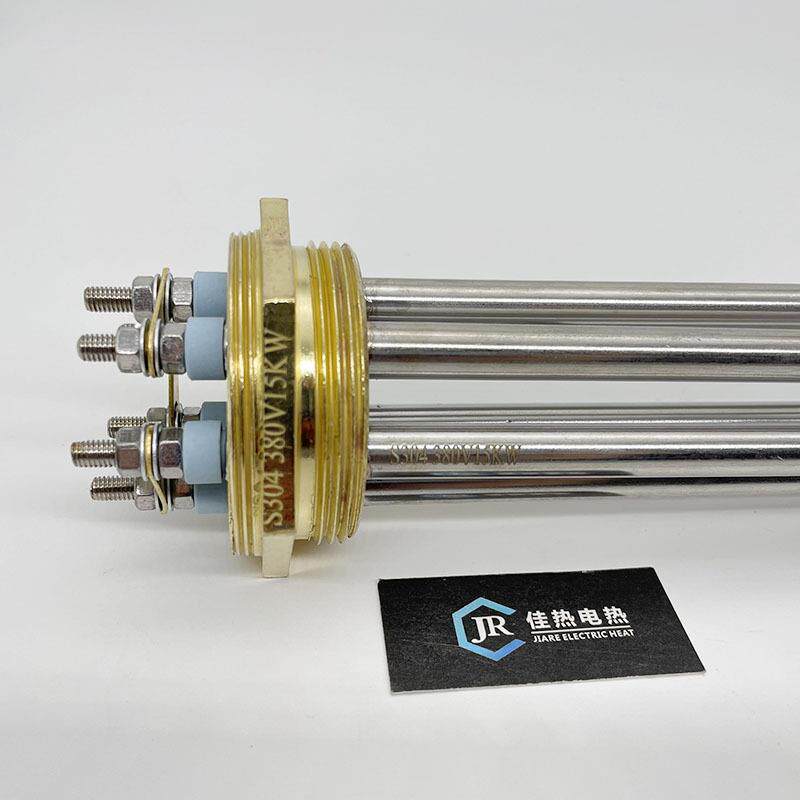 不锈钢六角法兰空气能水箱电加热2寸锅炉螺纹加热棒220V380V