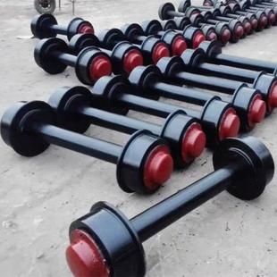 矿用固定式 翻斗平板矿车轮对轨距600mm铸钢空心矿车轮子