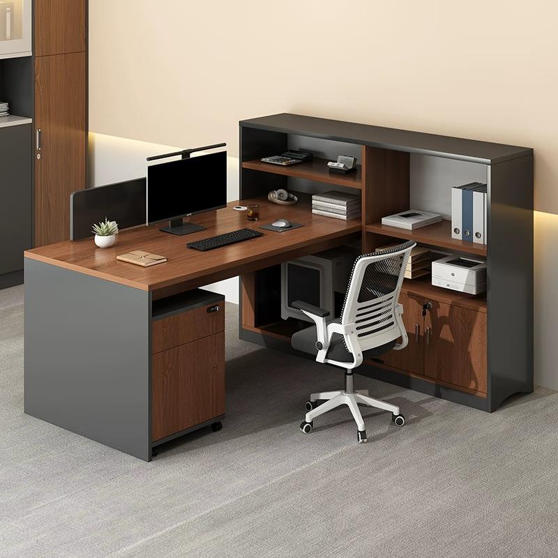 科野办公桌椅组合简约现代职员桌工位屏风隔断卡位电脑桌办公家具