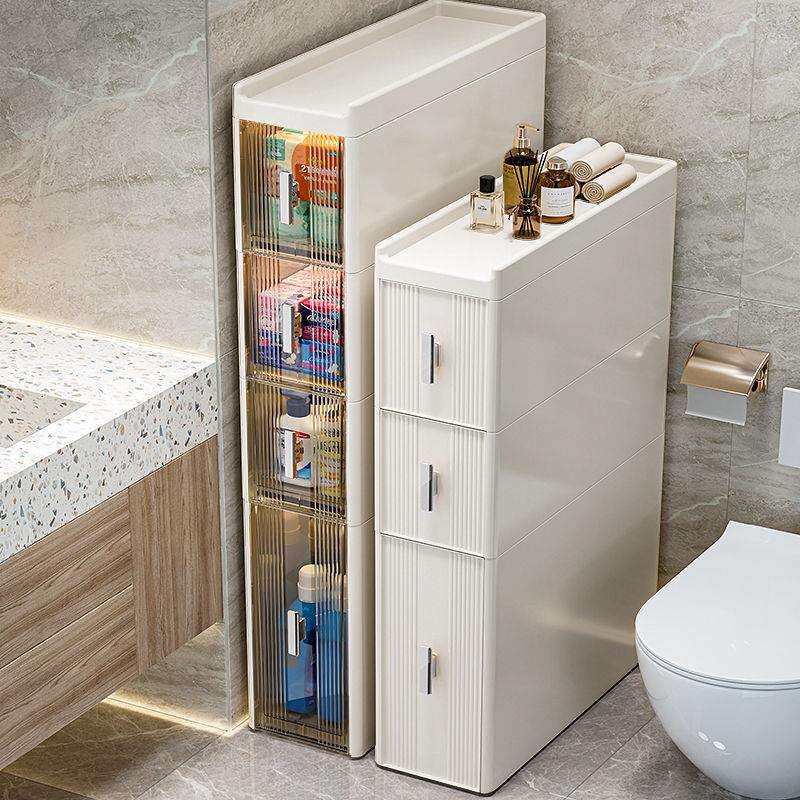 免安装卫生间夹缝收纳柜多层抽屉式浴室置物架超窄边柜缝隙柜收纳