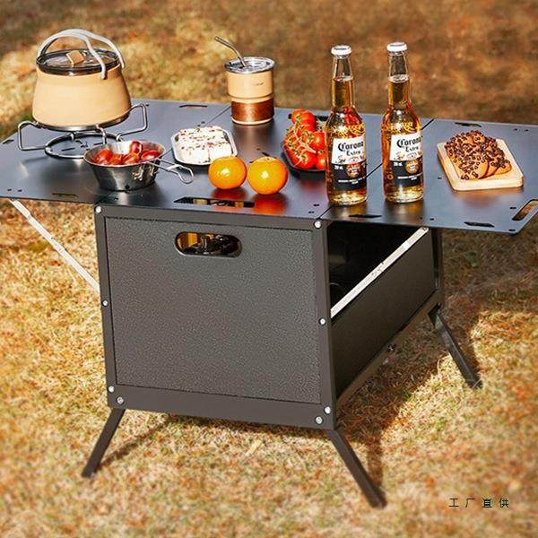 户外收纳箱桌一体延长桌两用桌子铝合金igt汽车后备箱车载储物箱