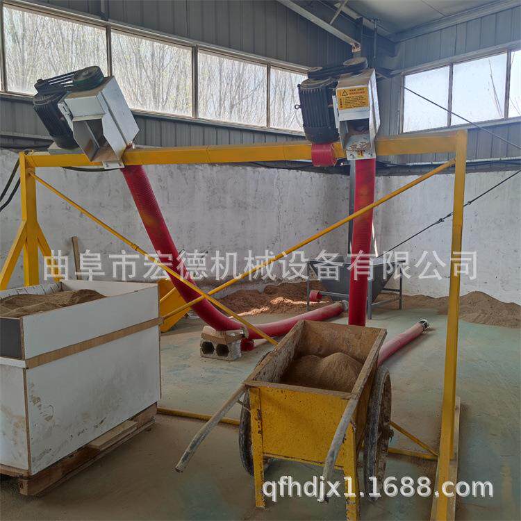 软管吸粮机农场倒粮抽粮机水泥灰沙输送吸沙机