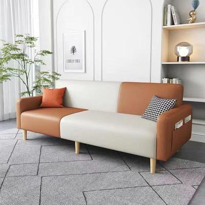 2024新款小户型客厅沙发床两用公寓出租房简约免洗双人可折叠沙发