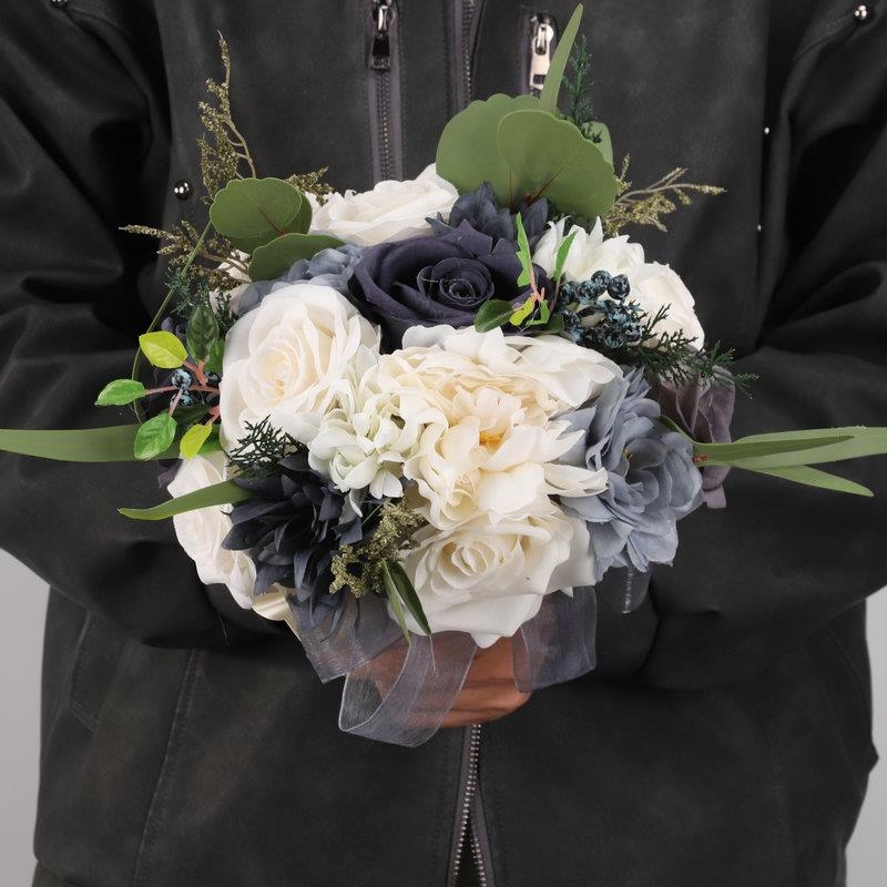 欧式婚礼新娘手捧花结婚仿真花家居装饰花束婚庆影楼拍照道具