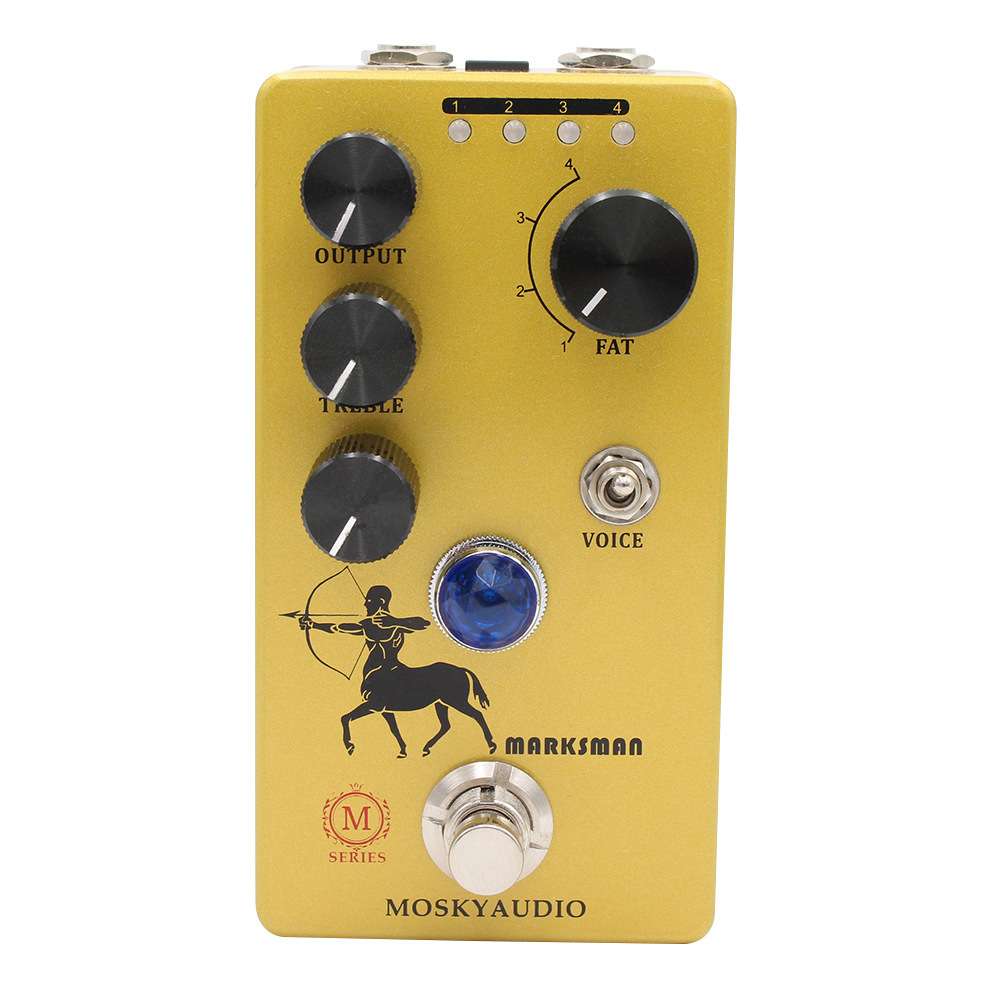 MOSKYAUDIO 乐器吉他效果器 MARKSMAN 过载前级激励推子效果器