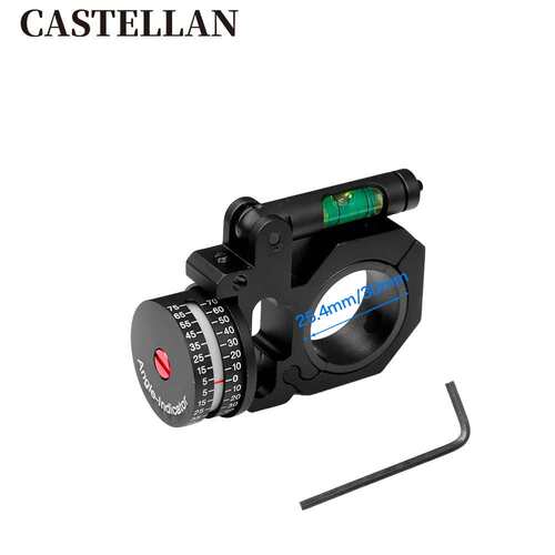 瞄镜水平仪夹具角度仪30/25mm管径支架Angle bubble level mount