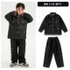 男童牛仔服套装 hiphop女童酷帅表演服元 旦街舞儿童潮服嘻哈演出服