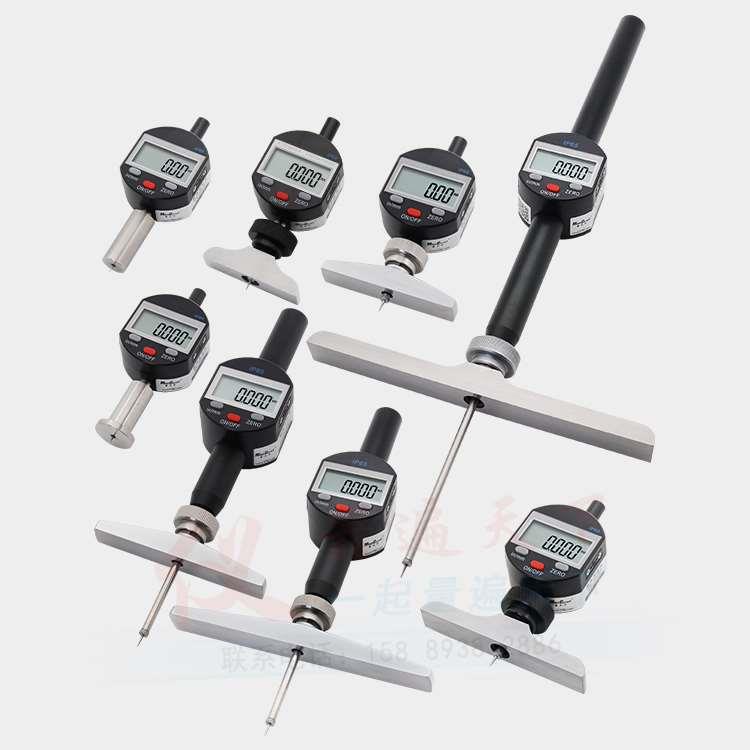 高精度 数显深度测量仪千分深度计尺规 电子数显深度表 0-10 25mm