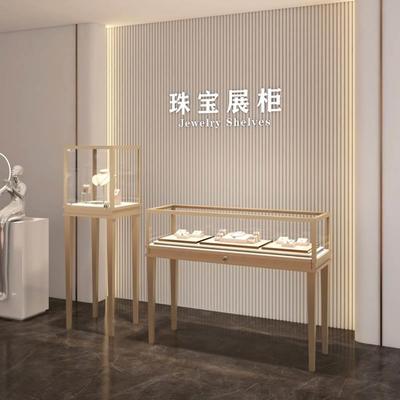 珠宝展示柜黄金首饰柜不锈钢玻璃柜台玉器银饰陈列柜奢侈品展示柜