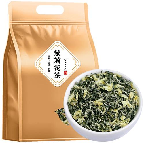 茉莉花茶特级浓香型茶叶川派茉莉飘雪新茶绿茶横县茉莉花散装250g