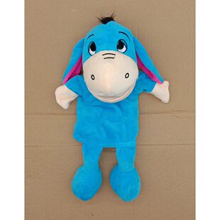 卡通动物兔子腹语手偶公仔毛绒玩具嘴巴能动亲子游戏讲故事能张嘴