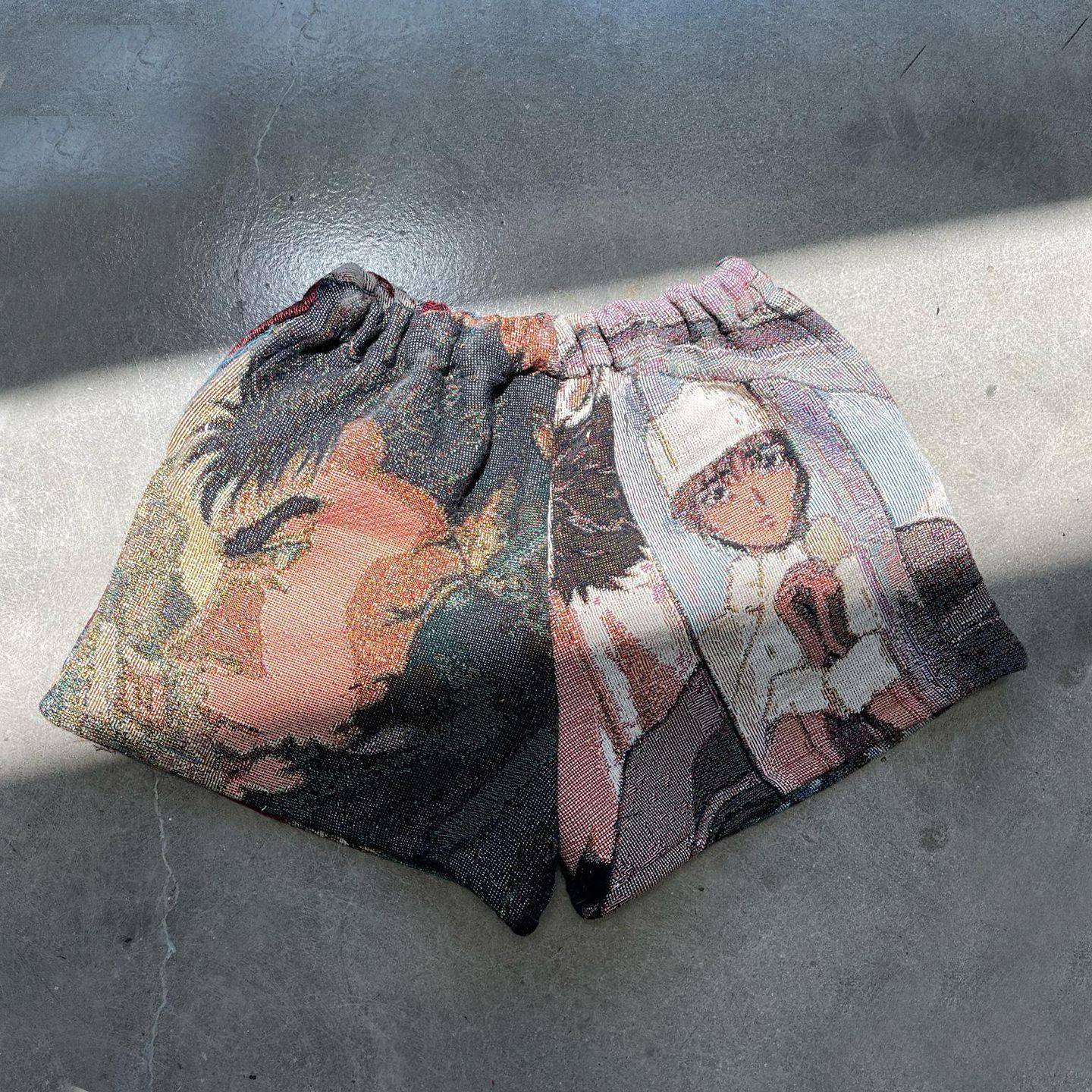 2025欧美夏季夏威夷大码外贸短裤休闲3D数码印花沙滩裤男女款短裤,男装,短裤,淘宝优惠券,粉丝福利购,淘宝优惠卷