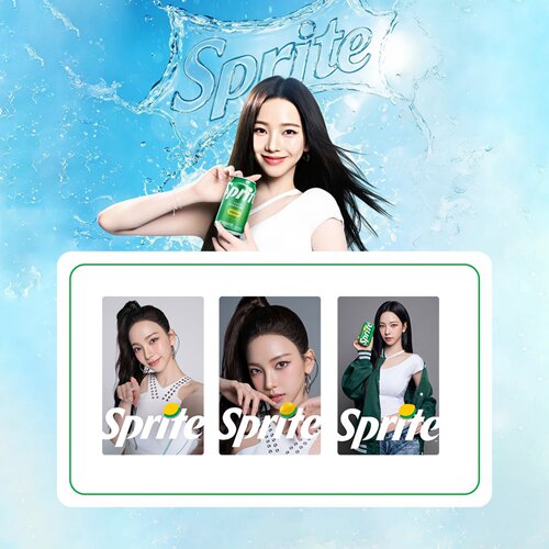 aespa柳智敏Karina雪碧代言卡
