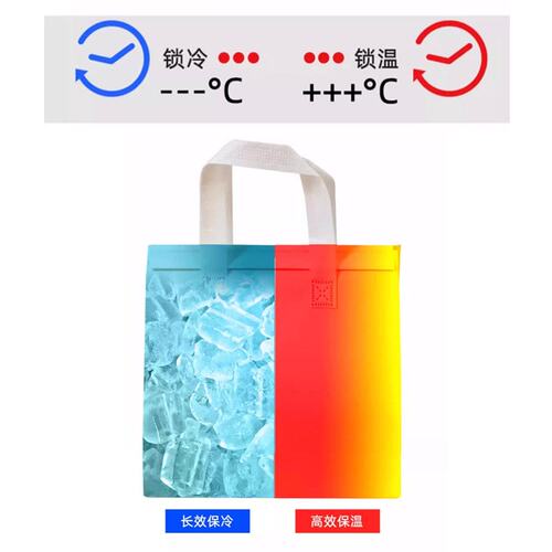 无纺布保温袋外卖专用铝箔手提袋一次性烧烤餐饮奶茶打包袋定logo