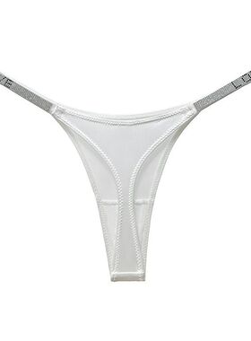 一件代发！1045T  LOVE水钻欧美性感丁字裤细带健身运动跨境T裤女