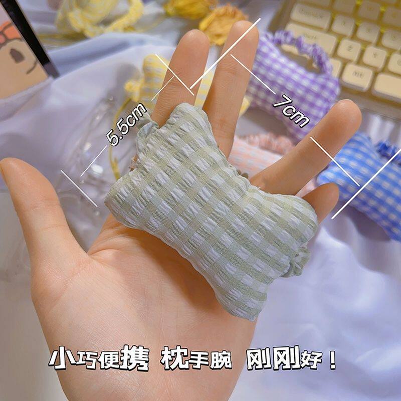办公室键盘护腕托垫清新格子可爱松紧护腕鼠标垫打字手腕小枕头