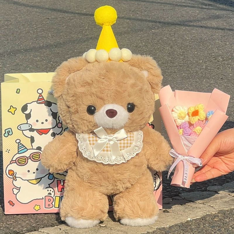 情人节送礼泰迪小熊柔软花束公仔女生陪伴入眠可爱玩偶礼物