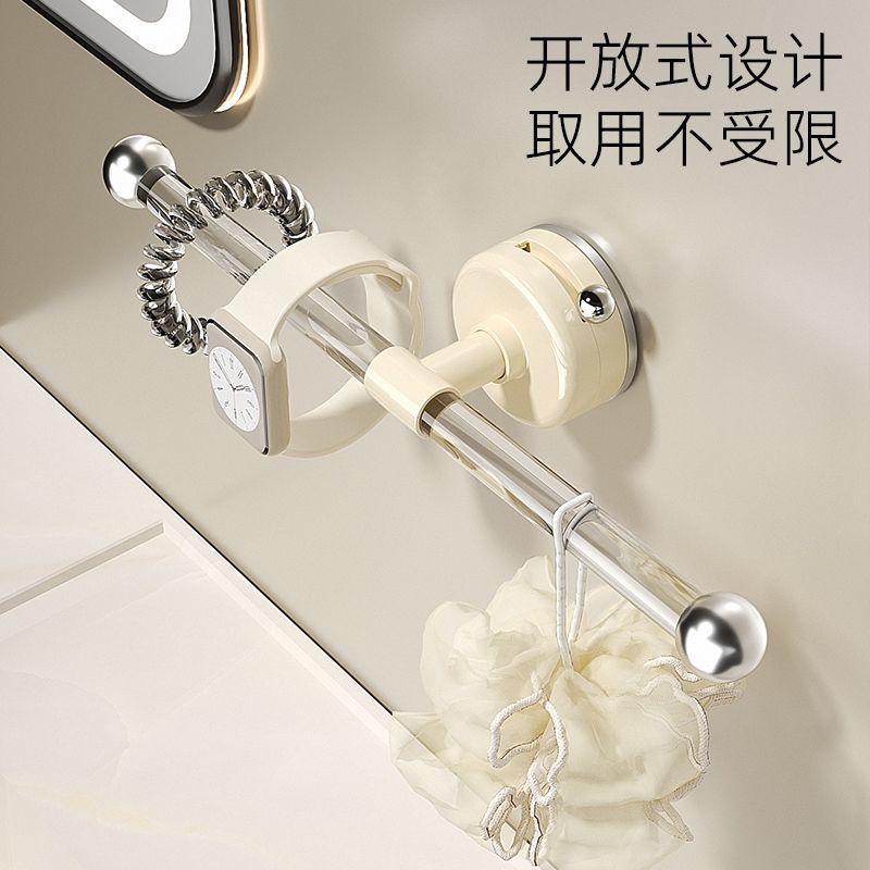 壁挂免打孔吸盘发圈挂钩墙上发饰皮筋头绳洗脸手腕带粘钩收纳
