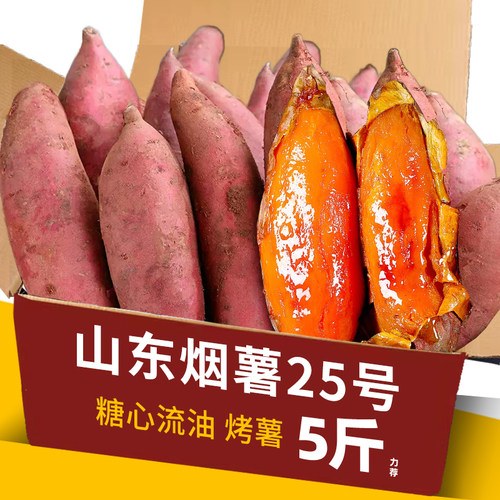 山东25烟薯力荐5斤包邮