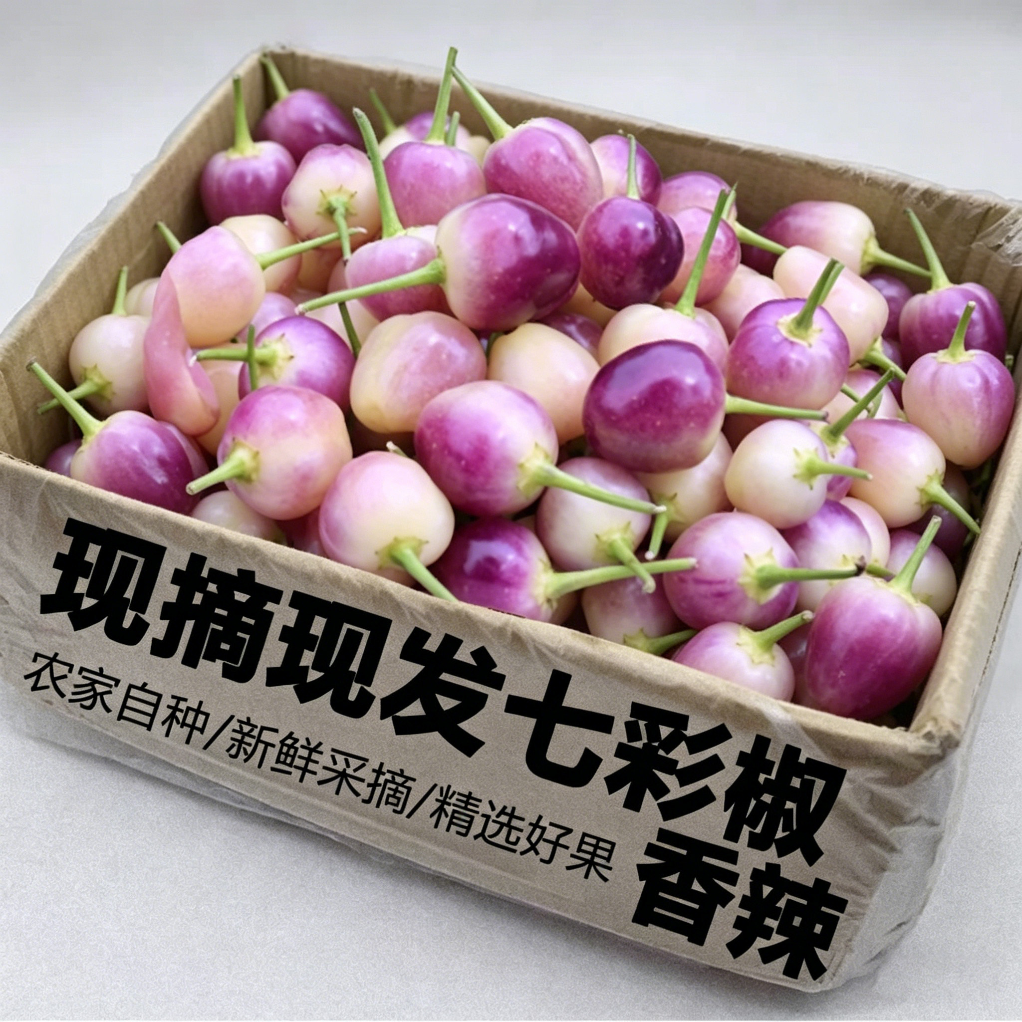 现摘现发广西七彩椒辣椒