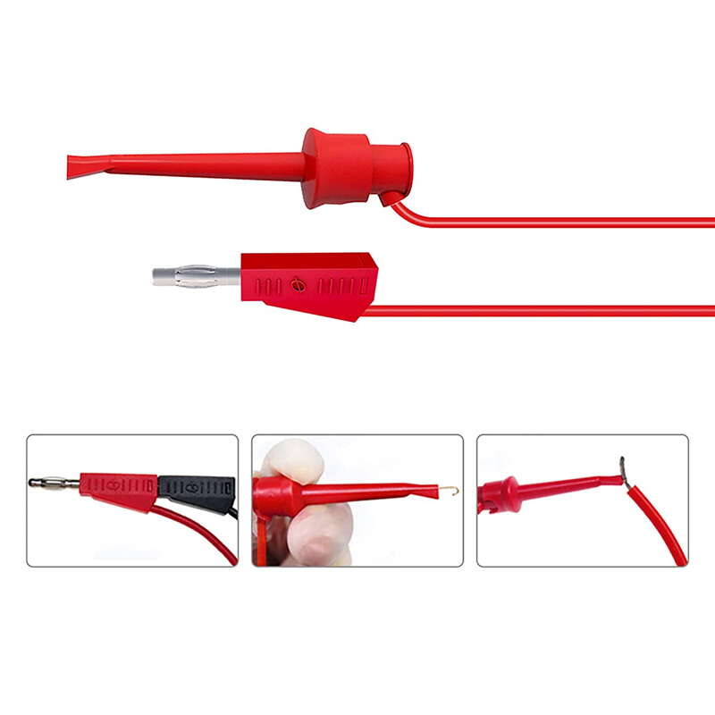 。万用表表笔高精度数字表多功能特尖极细刺破探针电工测试夹子钩
