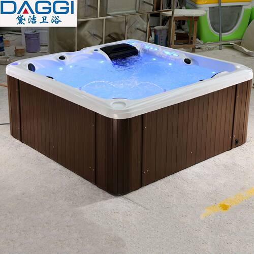 户外浴缸游泳池亚克力天台花园hot tub水疗恒温spa冲浪按摩大池