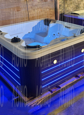 户外大池按摩冲浪浴缸spa6人泡池Bathtub家用Outdoor jacuzzi