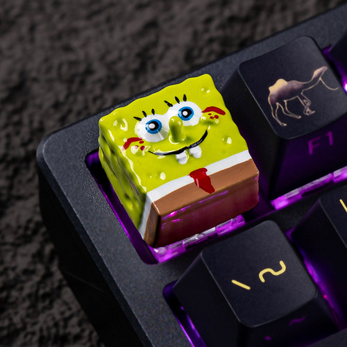 个性键帽树脂海绵宝宝可爱创意