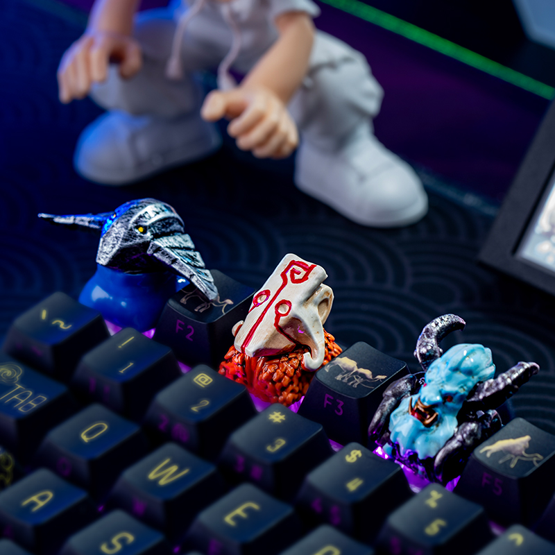 键灵键帽单颗daota斯温白牛主宰