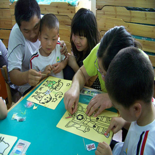 纸制大号儿童沙画套装亲子涂画diy幼儿园手工画画女孩绘画玩具