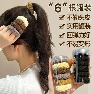 加粗高弹力耐用橡皮筋女新款发圈高马尾头绳扎头发绳皮套头不变形