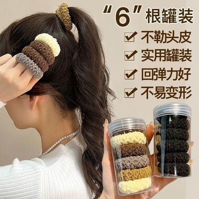 加粗高弹力耐用橡皮筋女新款发圈高马尾头绳扎头发绳皮套头不变形