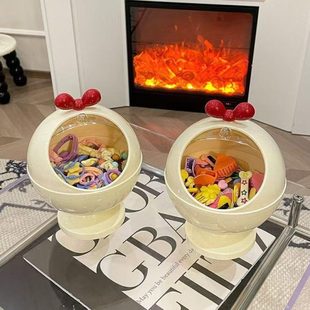 儿童桌面小物件收纳盒精致皮筋发绳发圈饰品盒子 时尚 百搭家居