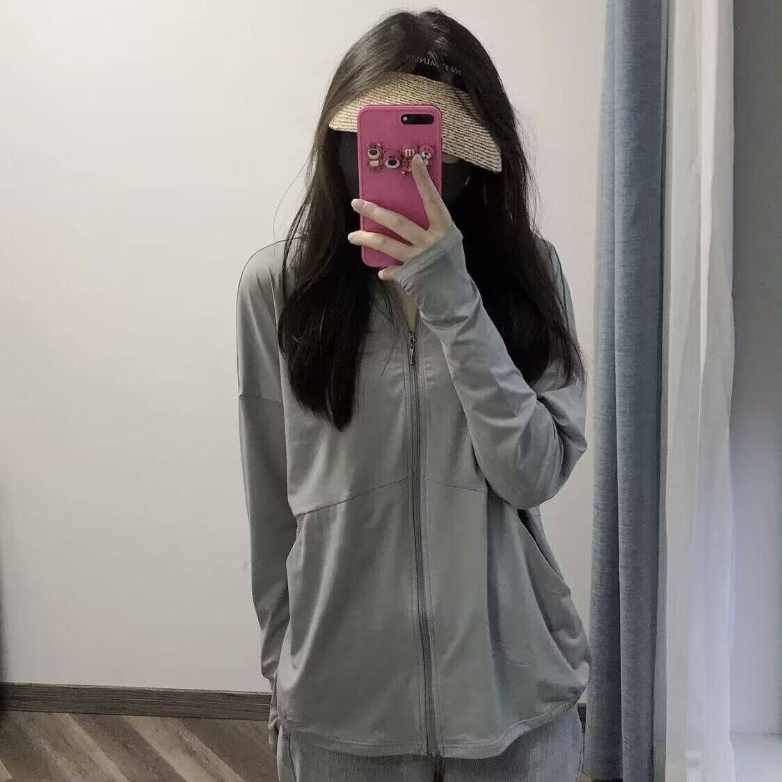 冰丝连帽防晒衣女2025新款防紫外线夏季薄款防晒服宽松开衫外套