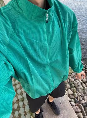 军绿色速干运动迷彩防晒衣外套男夏季薄款高级感痞帅冲锋衣