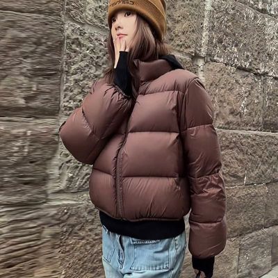 羽绒棉服女冬季短款韩版棉衣2025年新款加厚面包服小个子宽松棉袄