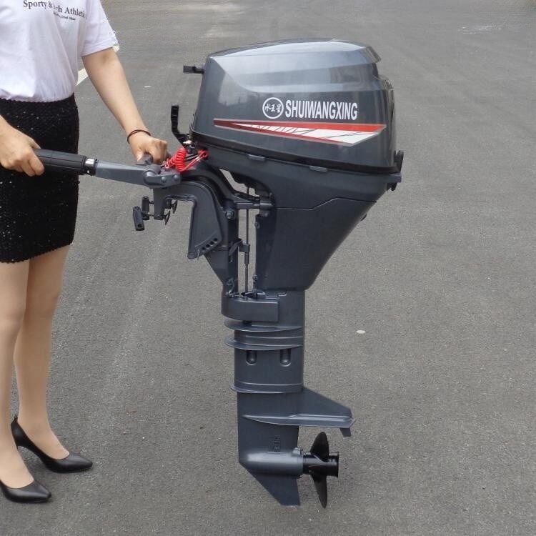 水王星牌汽油船外机渔船用挂桨机小型速度快推进器螺旋桨厂家优惠