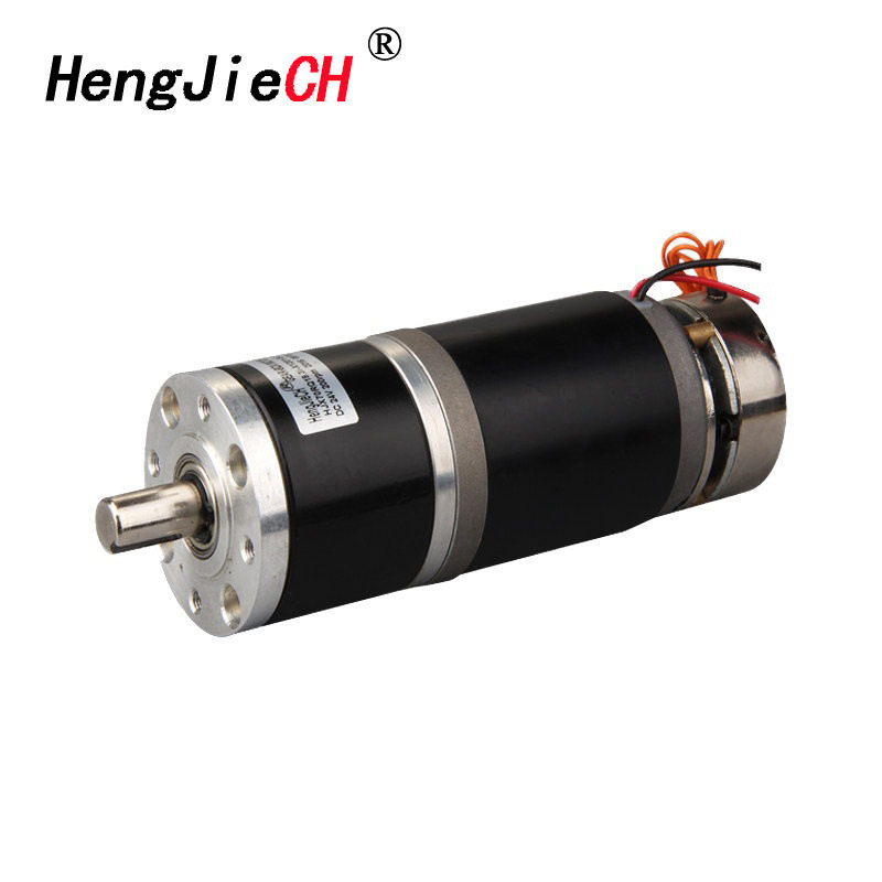 HJX70RQ-SC齿轮减速带刹车12V/24V/36V永磁直流减速电机