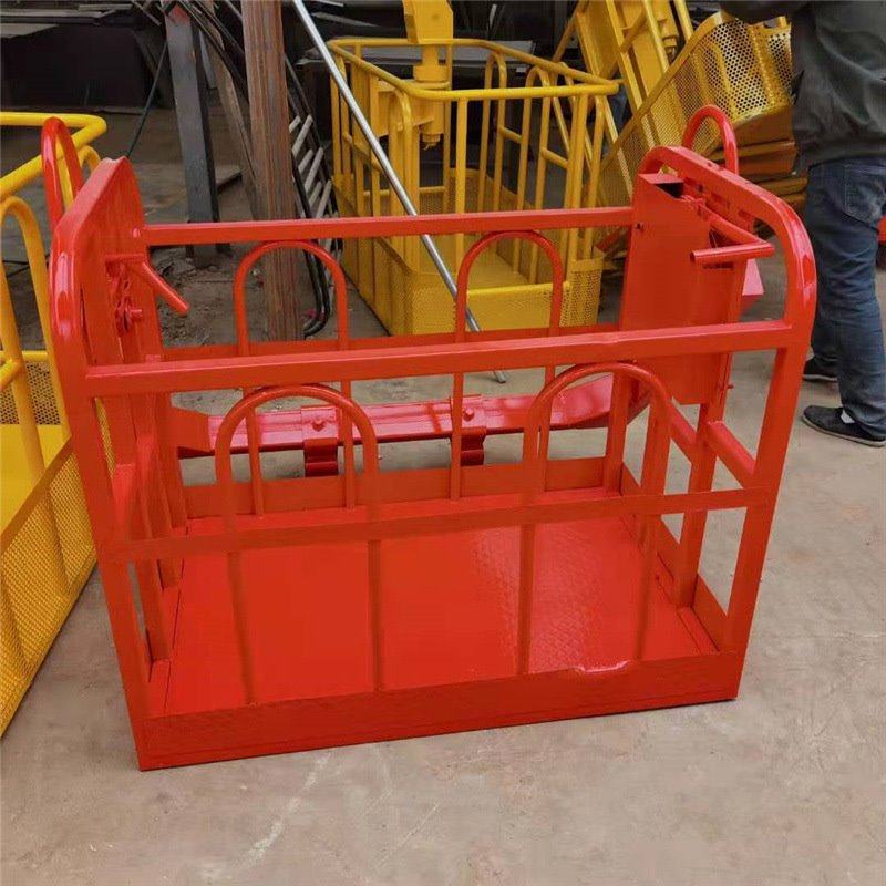 高空作业防护篮子 建筑工地用自动调平功能吊篮 高空作业吊篮