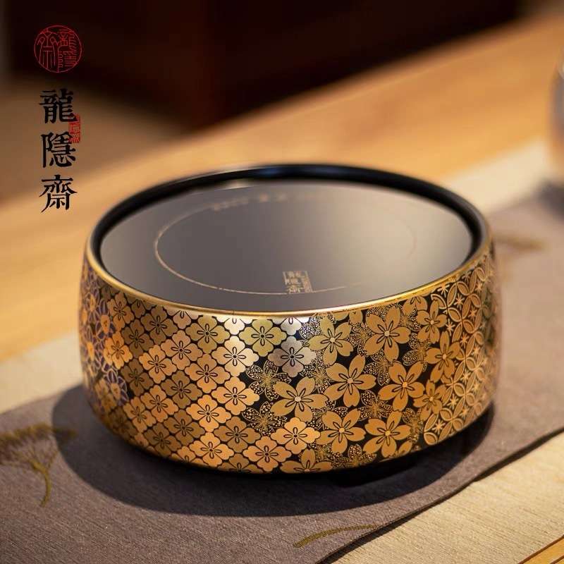 龙隐斋 心悦版好多鱼电陶炉 1000w静音煮茶器银壶铁壶烧水泡茶炉