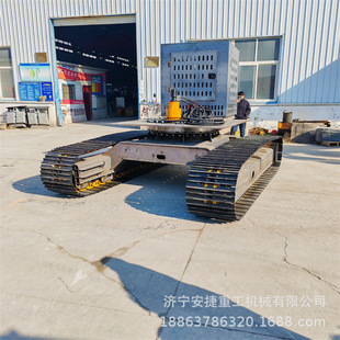 履带底盘液压电机总成 回转转盘挖机行走机构 30吨破碎机履带底盘